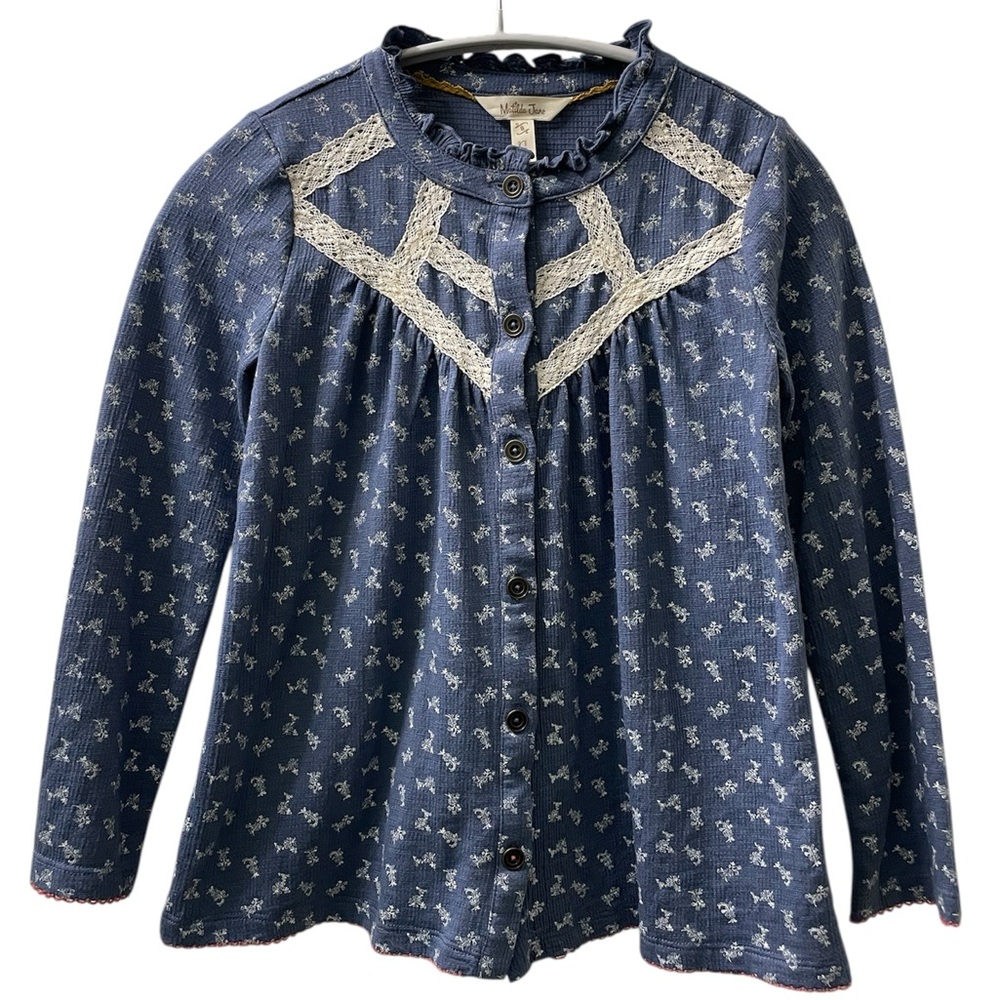 Matilda Jane Blue Jemma Textured Floral Top - Picture 2 of 6